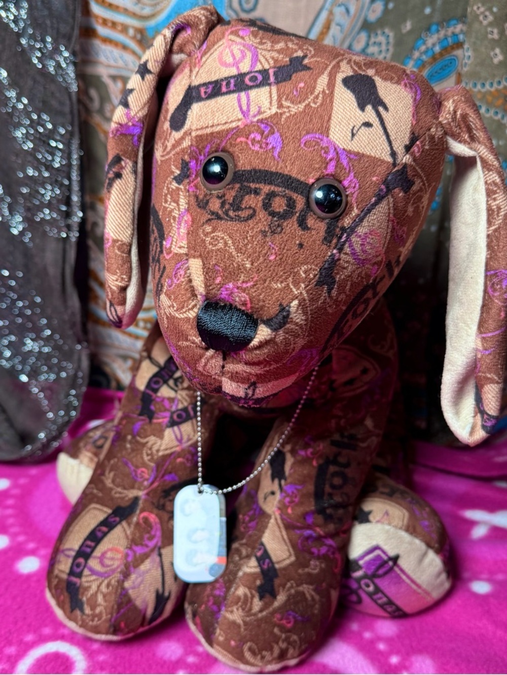 Jonas Brother’s Brown Music Playing Build A Bear Dog